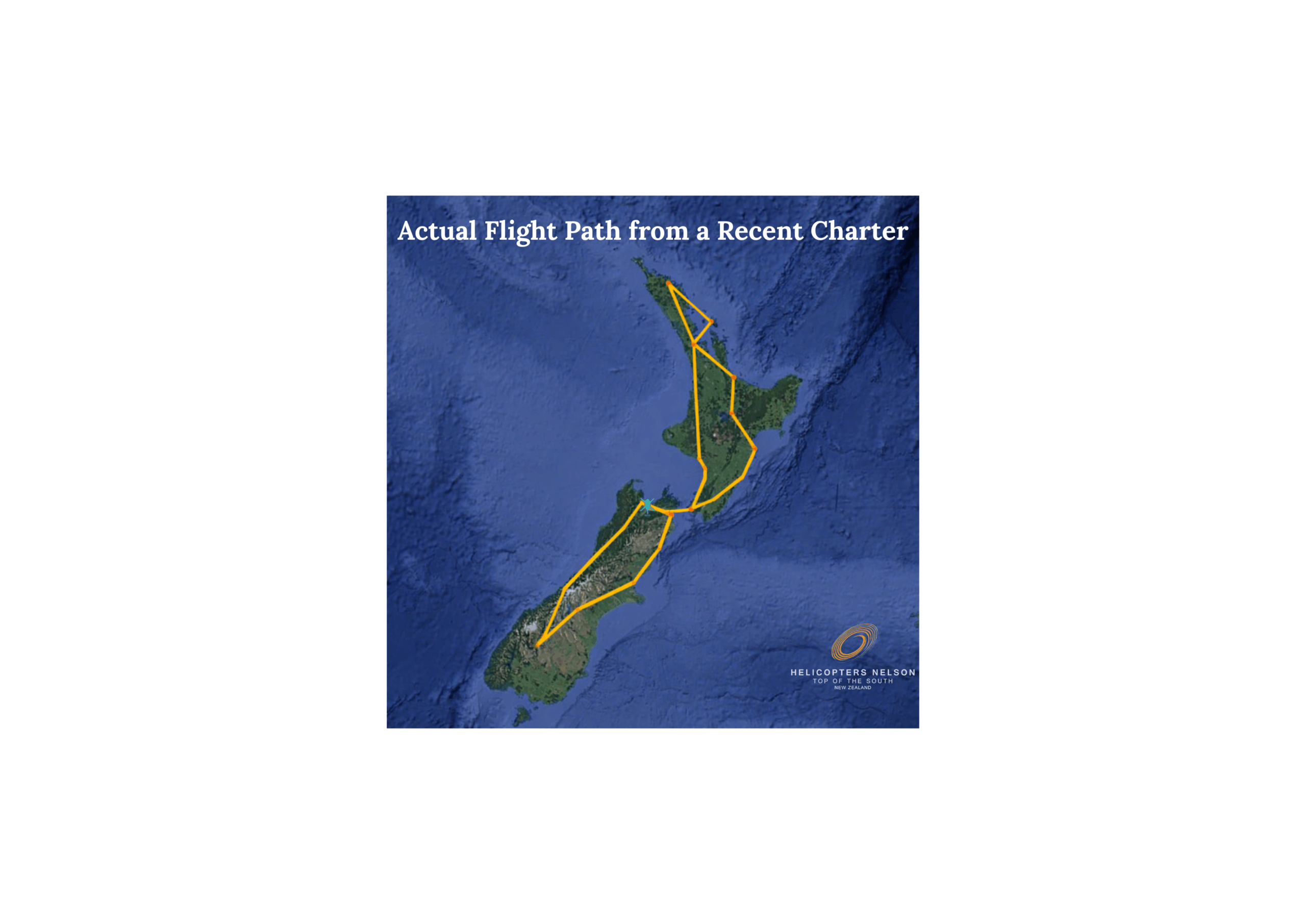 Full Country Charters Flight Path